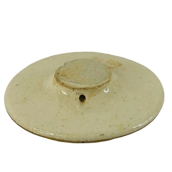 2 Japanese Satsuma Buttons Porcelain Flower Design 1 1/8” Gold Trim Floral VTG - Picture 9 of 9